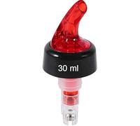 Automatic Measured Bottle Pourer, 30ml Ball Pourer, for Drinks Wine Cocktail Dispenser Home Bar Tools (30ML red)