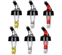 Automatic Measured Bottle Pourer - Quick Shot Spirit Measure Pourer Drinks Wine Cocktail Dispenser Home Bar Tools - 1oz/30ml (6 pack)