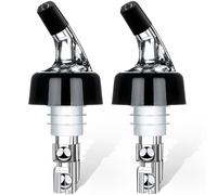 Automatic Measured Bottle Pourer - Quick Shot Spirit Measure Pourer Drinks Wine Cocktail Dispenser Home Bar Tools - 2 pack 1.5oz