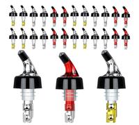 Automatic Measured Bottle Pourer - Quick Shot Spirit Measure Pourer Drinks Wine Cocktail Dispenser Home Bar Tools - 1oz/30ml (24 pack)