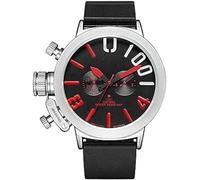 Automatic Mechanical Men's Silicone Strap Watches丨3ATM Waterproof Outdoor Sports Classic Luminous Multifunctional Business Casual Wristwatch Military Analog Chronograph,Red,outstanding78