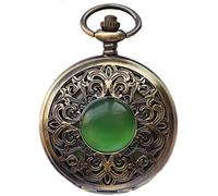 Automatic Mechanical Pocket Watch Vintage Carved Clamshell Hollow Custom Lettering Table Vertical Necklace Gift Table Male and Female Fashion Decorate Gift for Father