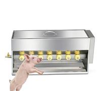 Automatic Milk Feeder for Piglets Lambs, 10 Nipples Stimulate Sucking Reflex, Stainless Steel Lactation Machine 15/20L