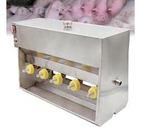 Automatic Milk Feeder, Piglet Milk Feeder with Constant Temperature, Auto Stirring, 10/14 Teats, Maternal Sound for Piglets & Lambs 10-Nipples
