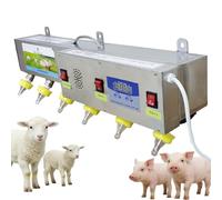 Automatic Milk Feeder with Sound Simulation, Stainless Steel and Silicone Nipple Feeding Station for Milk, Water, and Medicine