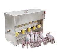 Automatic Milk Feeding Machine with Sound Source Hole for Lambs, Small Cattle & Piglets - Efficient & Durable 14 Nipples, 15/20L