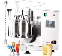 Automatic Milk Tea Shaker Mixer; Adjustable Shaking Time & Height; Ideal for Cocktails, Smoothies & Beverages; Effortless Beverage Preparation at Home