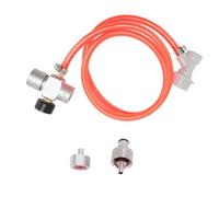 Automatic Mini Keg Regulator Stainless Steel with 1m Red Hose for Beer and Soda Homebrew