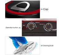 Automatic Mini Shoe Washer Machine - 3kg Compact Top Load Washer with 1-15 Minute Quick Wash & Quiet Operation (Black)