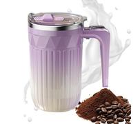 Automatic Mixing Cup - 450ml Self Stirring Mug, Rechargeable Power System, Detachable Whisk Base, Magnetic Rotation Tumbler, Easy Clean Structure | Tea Cocoa Chocolate Coffee Serving For Home Office K