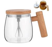 Automatic Mixing Cup, 5.71 x 3.82 x 4.13 Inch Automatic Stirring Cup, ABS Automatic Mixing Cup, 400 ml High Speed Hot Chocolate Coffee Stirrer Cup, Powerful Rotation for M