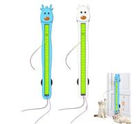 Automatic Motion Flying Rope Cat Toy, Automatic Electric Wall Mounted Interactive Cat Toy for Indoor Cats, with Quiet Motor Technology - No Hands, Cats Lazy to Crazy with Adhesive Base (MIX)