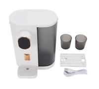 Automatic Mouthwash Dispenser 600ml 4 Levels LED Screen Wall Mounted Smart Mouthwash Dispenser with 2 Magnetic Cups for Bathroom 1200mah