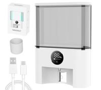Automatic Mouthwash Dispenser, Automatic Mouthwash Dispenser for Bathroom 4-Gear Adjustable Wall Mounted with Lcd Display, Mouth Wash