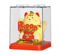 Automatic Movement Lucky Cat Ornament to Inspire Positivity in Every Room (B)