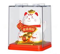 Automatic Movement Lucky Cat Ornament to Inspire Positivity in Every Room (D)