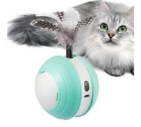 Automatic Moving Ball Puzzle Toy - Cat Teaser Ball Automatic Moving Interactive Toy - Cat Ball with Led Rainbow Lights Smart Cat Toy with 2 Modes for Indoor Cats Kittens