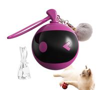 Automatic Moving Ball Toy - USB Rechargeable Cat Enrichment Toy, Activated Rolling Ball Kitten Toys | Kitten Lighted Electric Ball Toys With Sounds, Bouncing Rolling Ball Toy For Pets