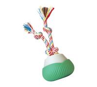 Automatic Moving Cats Teaser Ball with Pull Rope Interaction Training Toy USB Power Chasing Toy for Pet Enrichment Cats Exercise Rotating Ball