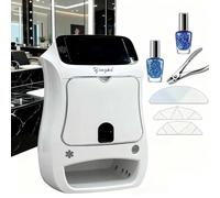 Automatic Nail Art Printer Machine with 2400DPI High Resolution, 5 Inch Touch Screen Display, Smart Mobile Nail Printer for Home DIY Nail Designs and Professional Salon Use(Machine)
