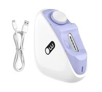 Automatic Nail Clipper - 3 Speeds Electric Manicure Cutter, Safe Fingernail Trimmer, Smooth Polishing Grooming Tool, Rechargeable Nails Care Device | Smart Nail Clipper for Kids, Adults, Seniors