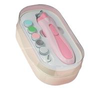 Automatic Nail Clipper, Baby Nail Grinder, Trim Buffer Kit with Led Light Anti-Pinch Battery Powered Children's Manicure Care Set for Trimming Home Travel