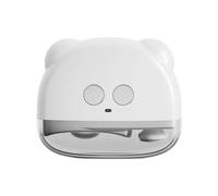 Automatic Nail Clipper Electric, Rechargeable 3-Speed Trimmer with LED for Toe & Fingernails, Portable for Men Women Seniors Baby (White)