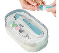 Automatic Nail Clipper,Nail File Baby | Trim Buffer Kit with LED Light Battery Powered Anti-Pinch Children's Manicure Care Set for Trimming Home Boys Girls Babies