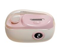 Automatic Nail Clipper | USB Rechargeable Fingernail Grooming Tool,LED 3-Speed Nail Polishing Trimmer with Scraps Storage for Seniors Elderly Manicure Travel Home Salon