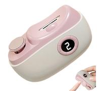 Automatic Nail Clipper - USB Rechargeable Toenail Trimmer | LED Nail Clippers with 3-Speed Settings & Scraps Storage for Elderly Baby Care Travel Home