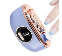 Automatic Nail Clippers, Double Safety Trimmer - with Nail Chip Catcher, 3 Speed Display, Electric Toenail Clippers for Seniors, for Women, Men, Children, Manicure, Cuticle Tip