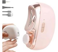 Automatic Nail Clippers Multicolor Electric Nail Trimmer Hidden Blades Storage Rechargeable Quiet 40dB Home(Pink)