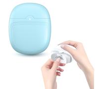 Automatic Nail Clippers with LED Lighting, 2 Speed Portable Nail File, Nail Scraps Storage, One-Key Operation, Electric Cordless Nail Trimmer Cutter for Adults Kids Elderly Manicure (A,Green)