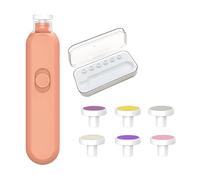 Automatic Nail Grinder,LED Light Safe Quite File,Kid Nail File Electric with 6 Grinding Heads | for Children Home Indoor Living Room Bedroom Travel Fingernail