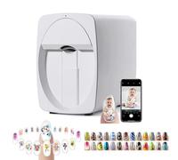 Automatic Nail Printer Machine, Mini Portable 3D Mobile Nail Art Printer with Free App Control, Supports WiFi and USB for Home Use and Nail Salons