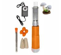 Automatic Needle Felting Machine, 7 Needles / 2cm Stroke, Carbon Brush Motor/Transparent Case, for Craft Lovers DIY Felt Ornaments,Orange