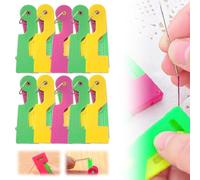 Automatic Needle Threader, 2025 New Needle Threaders, Upgraded Automatic Needle Threader for Sewing Embroidery Cross Stitch Craft Stitching Knitting Quilting (10PCS)