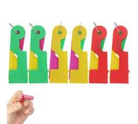 Automatic Needle Threader, Sewing Machine Needle Threader, Hand Sewing Plastic, Sewing Needle Threader, Plastic Needle Threader, (Random Color) (6 PCS)