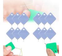 Automatic Needle Threaders, Sewing Machine Needle Threader, DIY Needle Threader for Sewing Crafts, Fits All Needle Sizes (Purple 12 PC)