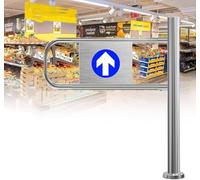 Automatic ng Bounce Ber - One-Way Entrance Gate for markets, Factories, Par - 90° Manual Access Pedestrian Door for High Traffic Areas