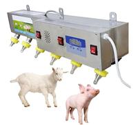 Automatic Nipple Feeder with Constant Temperature & Sound Simulation for Piglets & Lambs, 6-Pack
