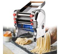 Automatic Noodle Machine, Commercial Electric Pasta Maker, Dough Roller Machine with Stainless Steel Noodle Bucket, Can Knead 20MM Thick Dough for Homemade Noodles, Dumpling Skin, Macaroni