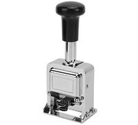 Automatic Numbering Stamp, Zinc Alloy Shell 5 Digit Number Stamp Machine with Rubber Handle, for Banking, Medicine, Accounting, Clear Codes