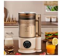 Automatic Nut Milk Maker, 1.5l Multifunctional Soy Milk Maker, Electric Juicer with12-Leaf Blade, Smart Cleaning, Soy Milk Machine with 24H Timing, for Oats, Soybeans and Dairy Products