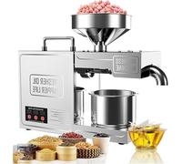 Automatic Nut Seeds Olive Oil Expeller Kitchen Oil Press Machine Electric Automatic Oil Press Extractor for Home and Commercial Use