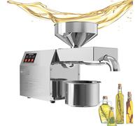 Automatic Oil Extractor,Cold Hot Press Food Grade Stainless Steel Oil Extractor, Automatic Stainless Steel Cold Hot Food Grade Oil Extractor for peanut, sesame, walnut, nut