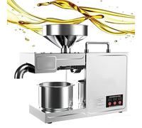 Automatic Oil Extractor, Professional Electric Oil Maker, Stainless Steel Hot & Cold Press Machine for Home, Suitable for Walnut, Peanut, Sesame