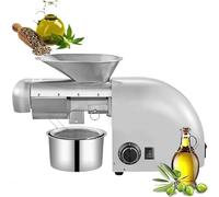 Automatic Oil Extractor - Stainless Steel Press Machine for Peanut, Hemp, Almond, Flaxseed - Continuous 24-Hour Extraction with Heat Dissipation