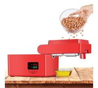 Automatic Oil Maker, Stainless Steel Cold & Hot Press Expeller with LCD Control, Adjustable Temperature, Foldable Design for Supermarkets and Farms