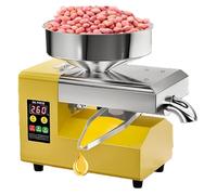Automatic Oil Press - 1100 w Electric Oil Ejector in hot and Cold, high Temperature 300 ° c and high Yield for Nuts and Seeds typea